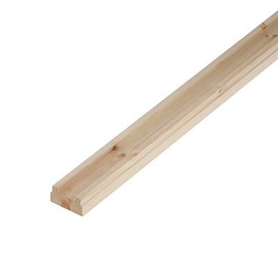 Base Rail Crown Profile Pine Softwood with 41mm Groove - MSS Timber