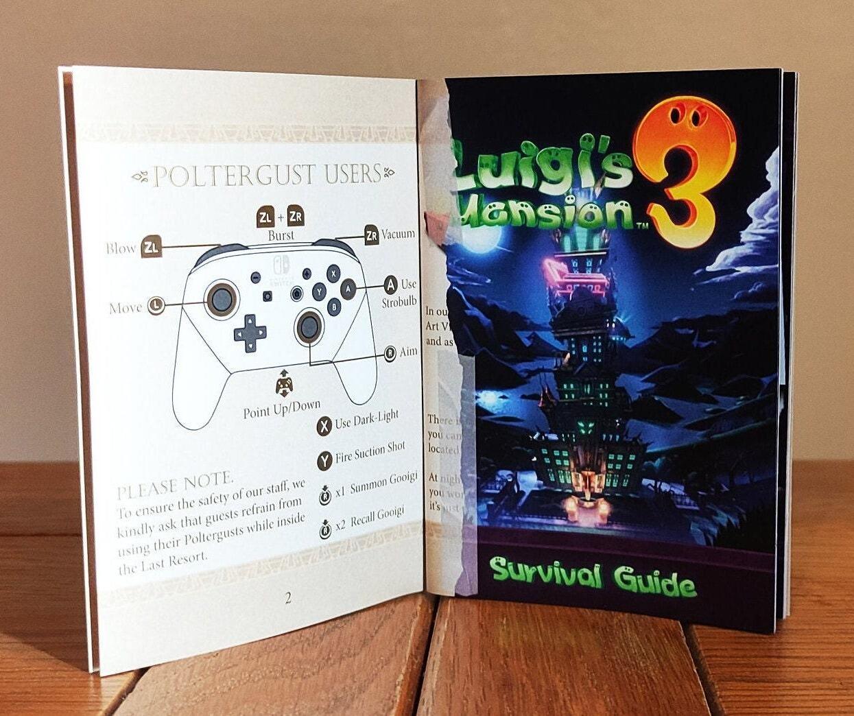 Luigi's Mansion 3 Nintendo Switch Perfect Guide Book Luigi Mario