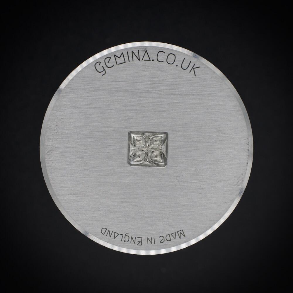 120 - Gemina Square 4 Petal Medieval Flower Shot Plate