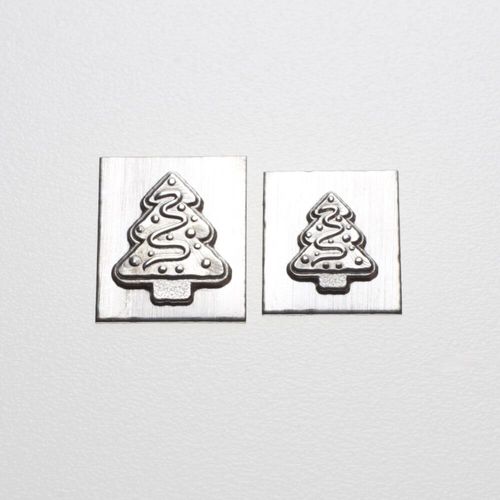Gemina Xmas Tree Cookie Duo Shot Plate Impressions