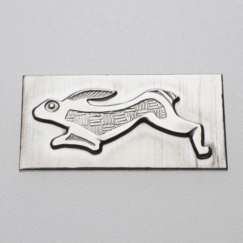 Left Roman Hare Brooch Impression