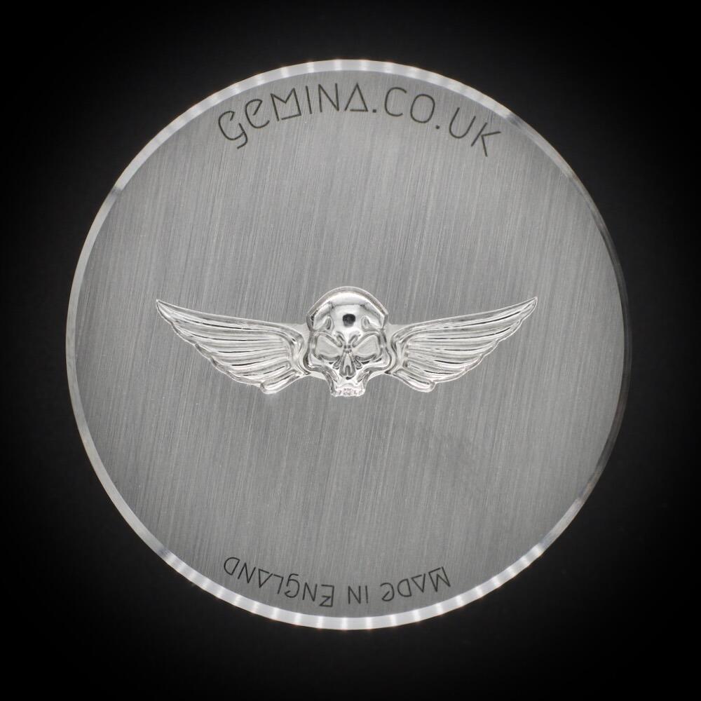 217 - Gemina Small Winged Skull Impression Die