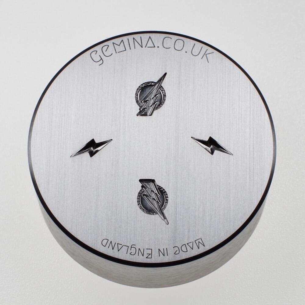 Gemina Mini Mirrored Lightning Bolts Shot Plate