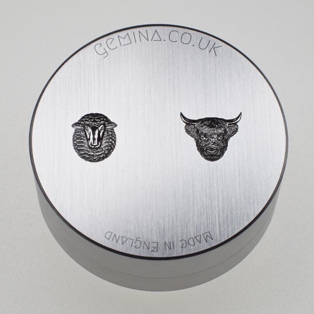 Gemina Sheep & Longhorn Duo Shot Plate
