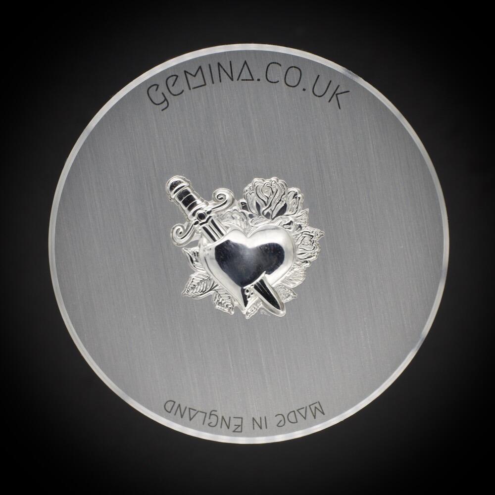 219 - Gemina Dagger Heart Impression Die