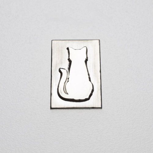 281-L - Gemina Cat Silhouette (Left-Facing) Shot Plate Impression
