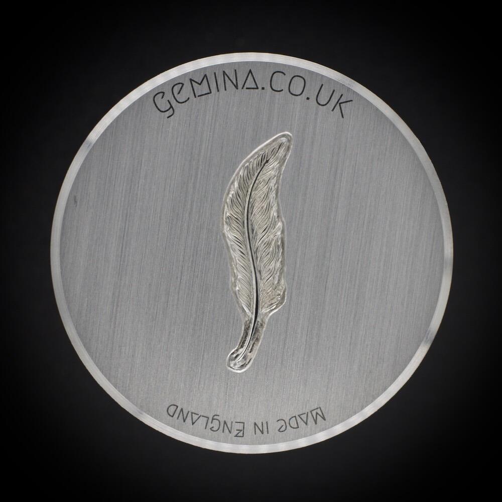 105 - Gemina Hand-Engraved Left Feather Impression Die