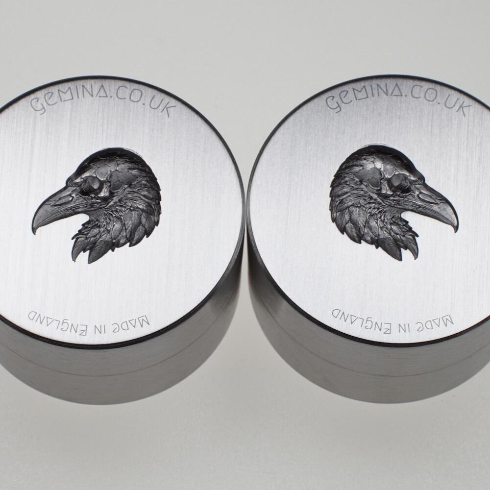 Gemina Raven Skulls Impression Die