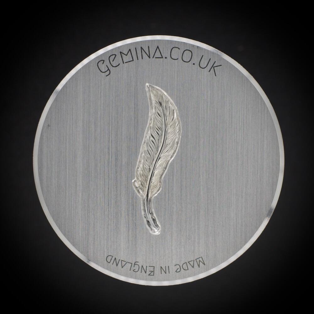 107 - Hand-Engraved Right Feather Impression Die