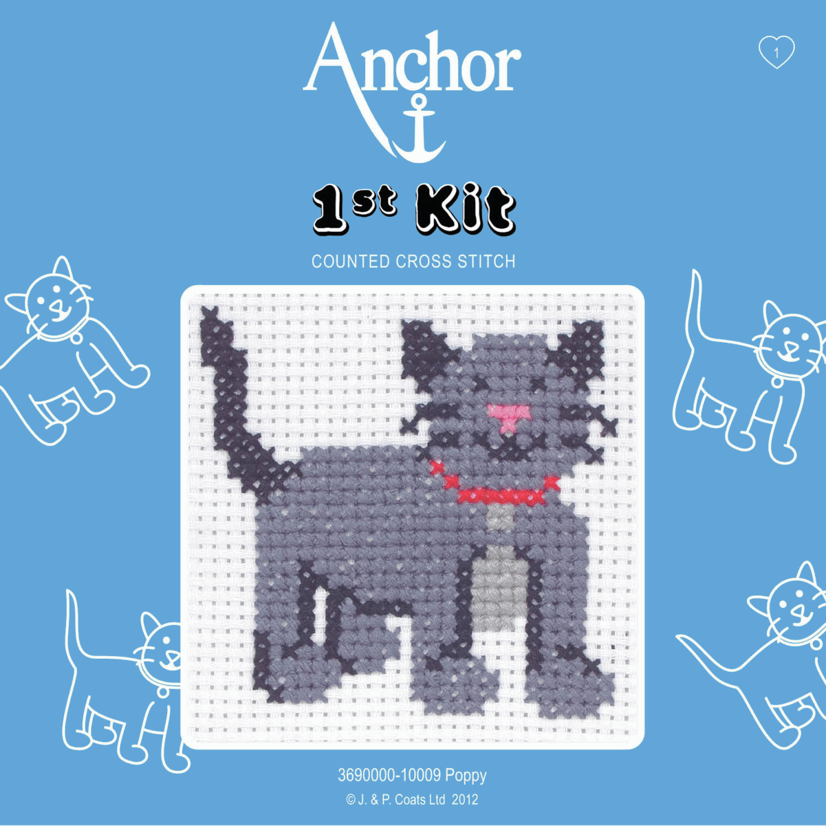 Anchor Counted Cross Stitch Kit - Perfect for Children / Beginners - 1st Kit