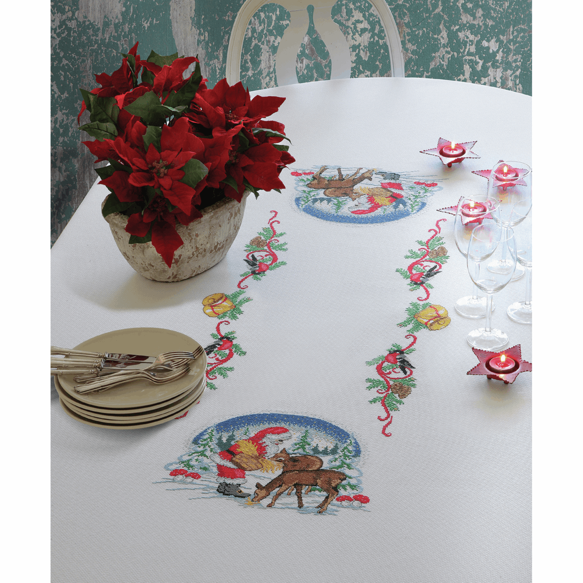 Image showing Anchor Deer Suppers tablecloth