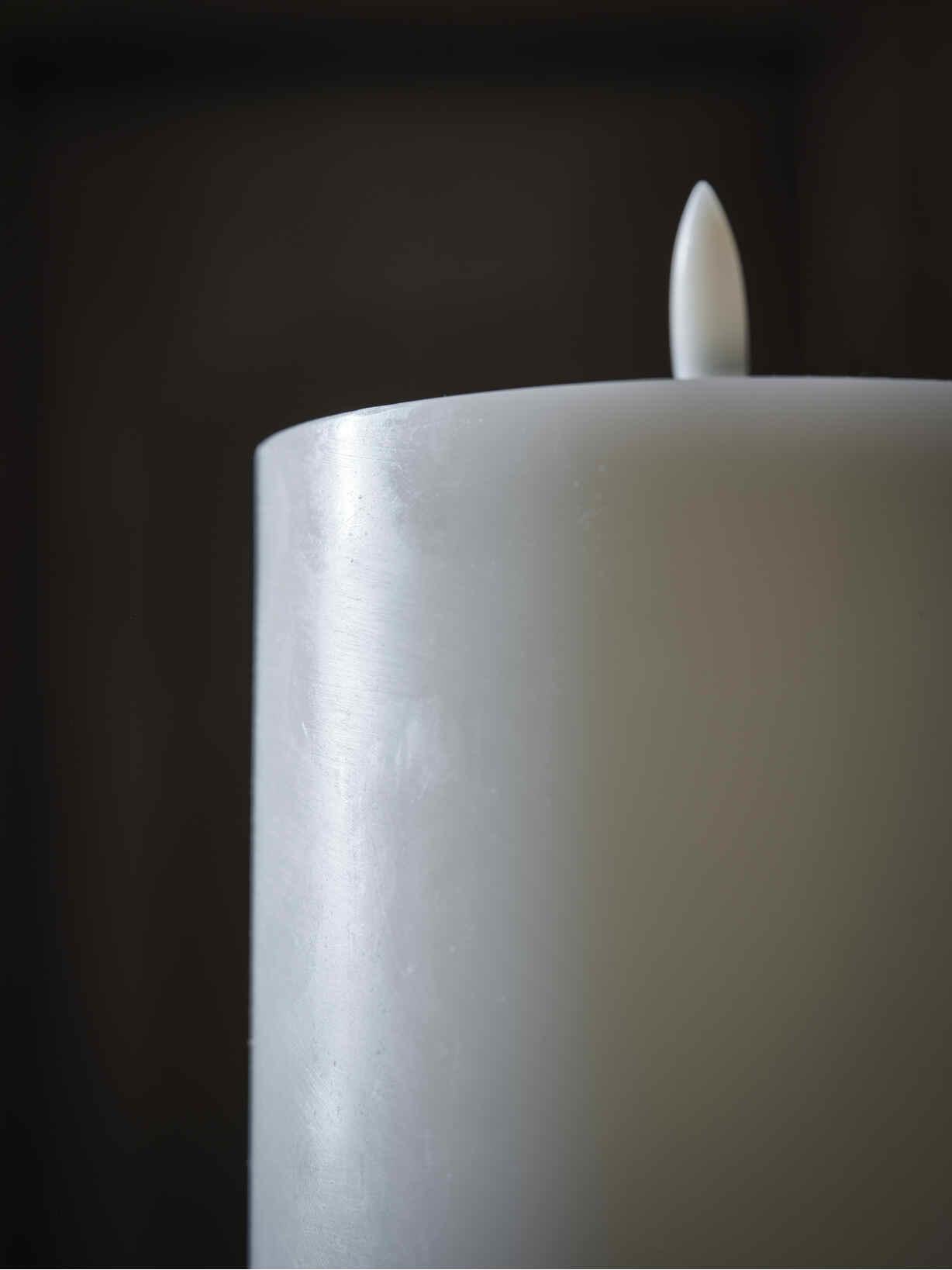 Exquisite White LED Candles White Flameless Pillar Candles