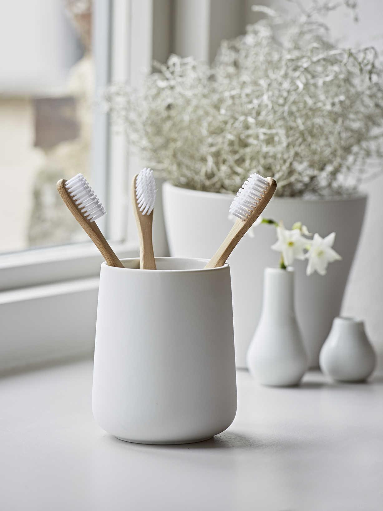 White Toothbrush Mug, Toothbrush Tumbler