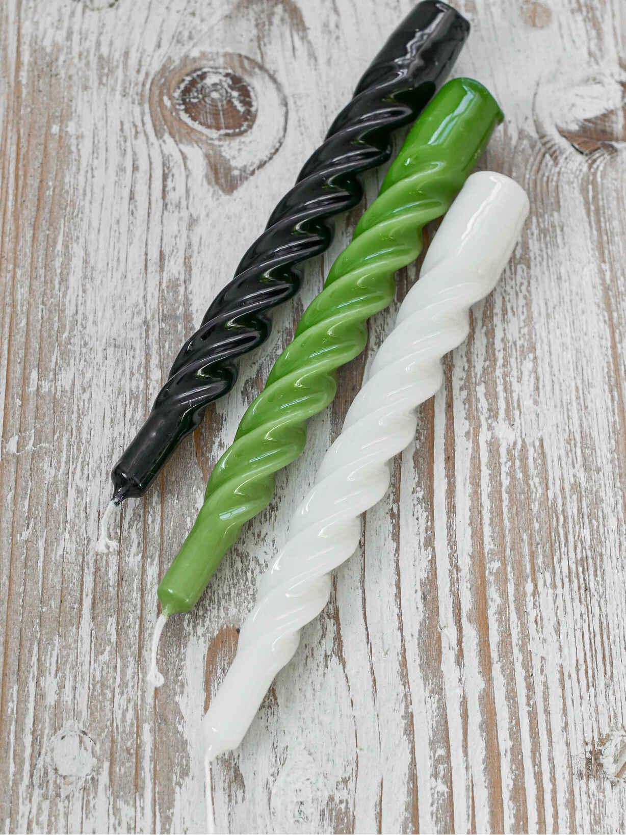 White Spiral Dinner Candles White Dinner Candles Dinner Candles UK