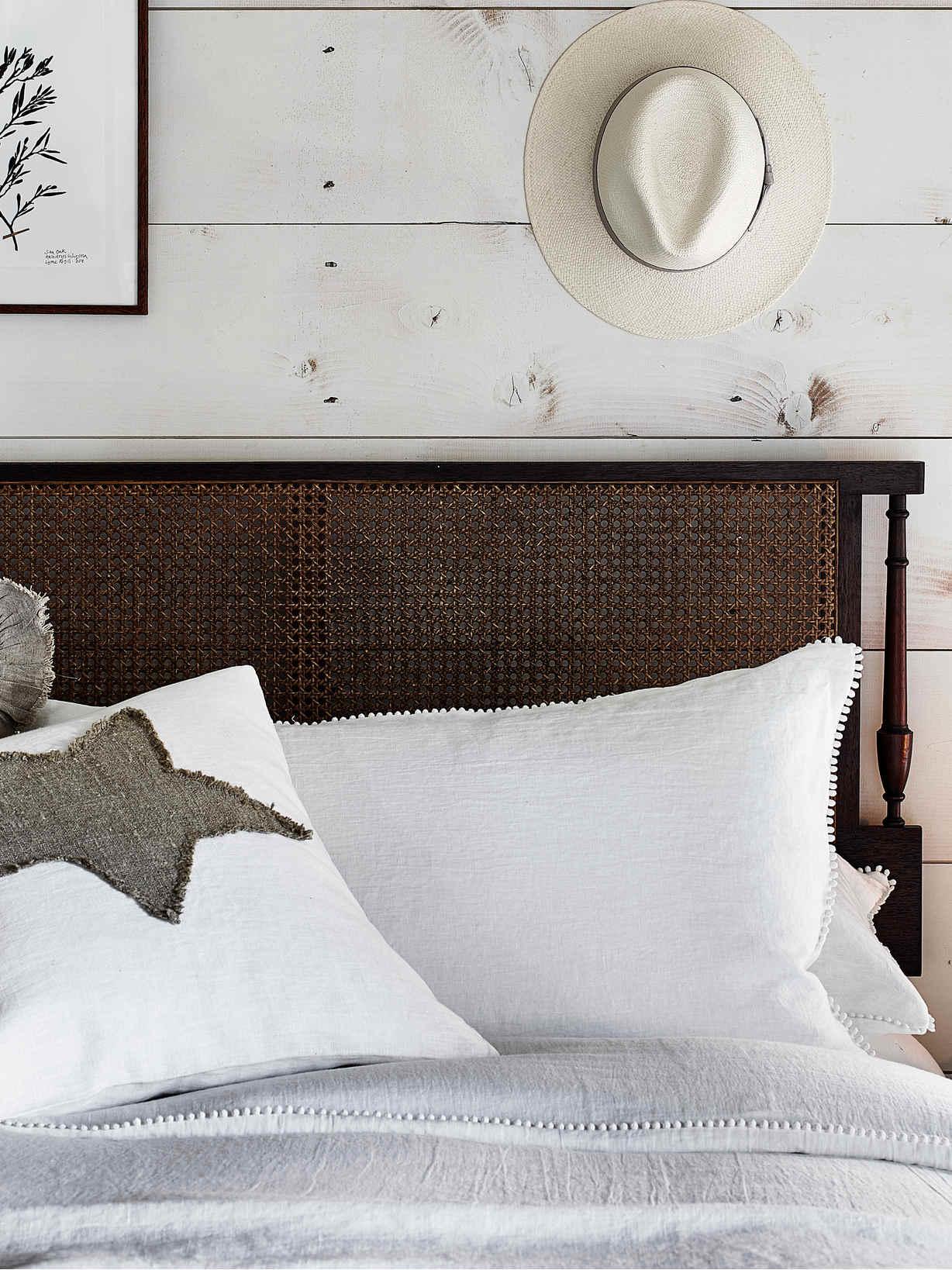 White Pom Pom Linen Bedding Scandi Pom Pom Bedding
