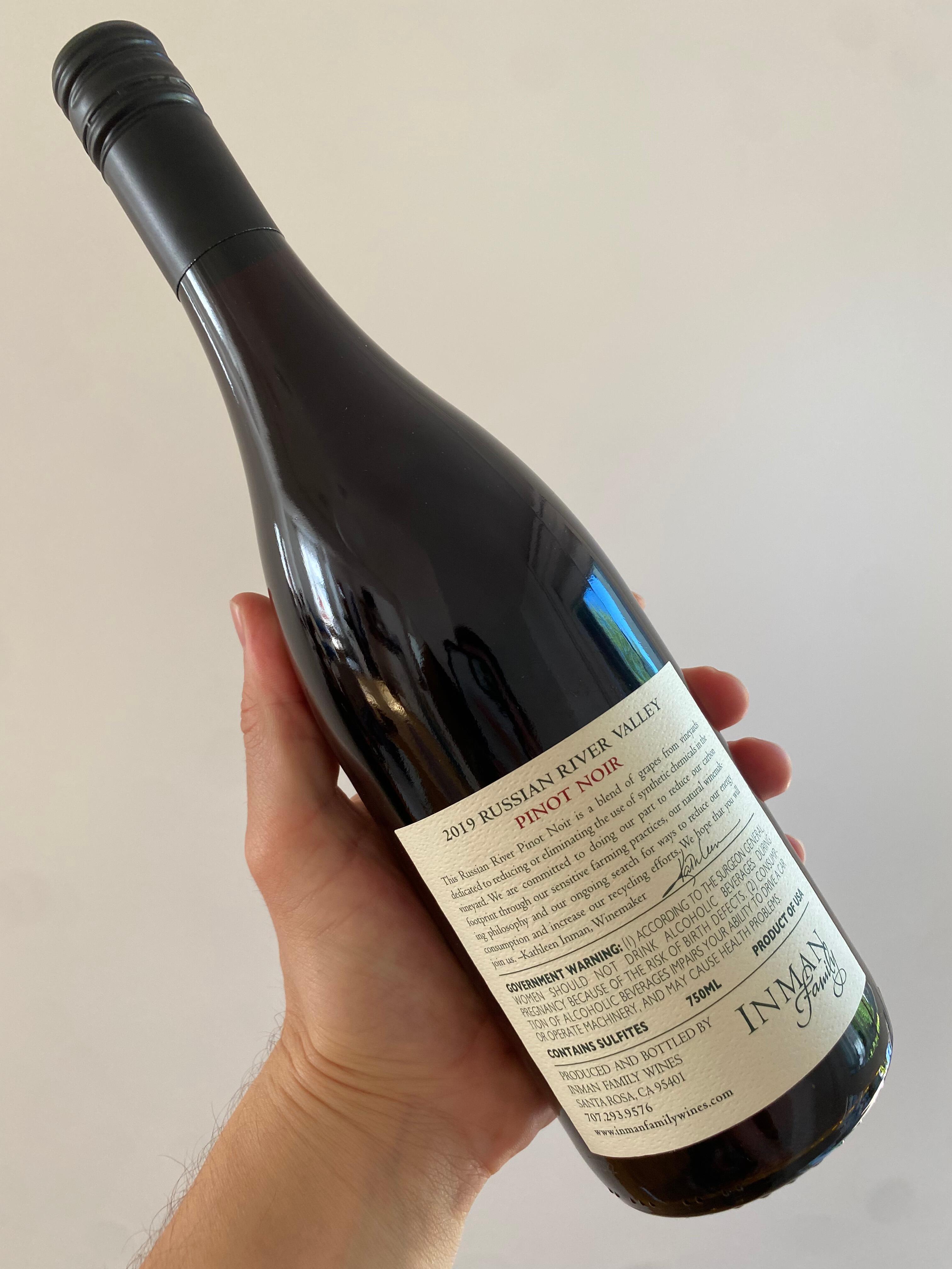 Inman Family Wines Pinot Noir 2019