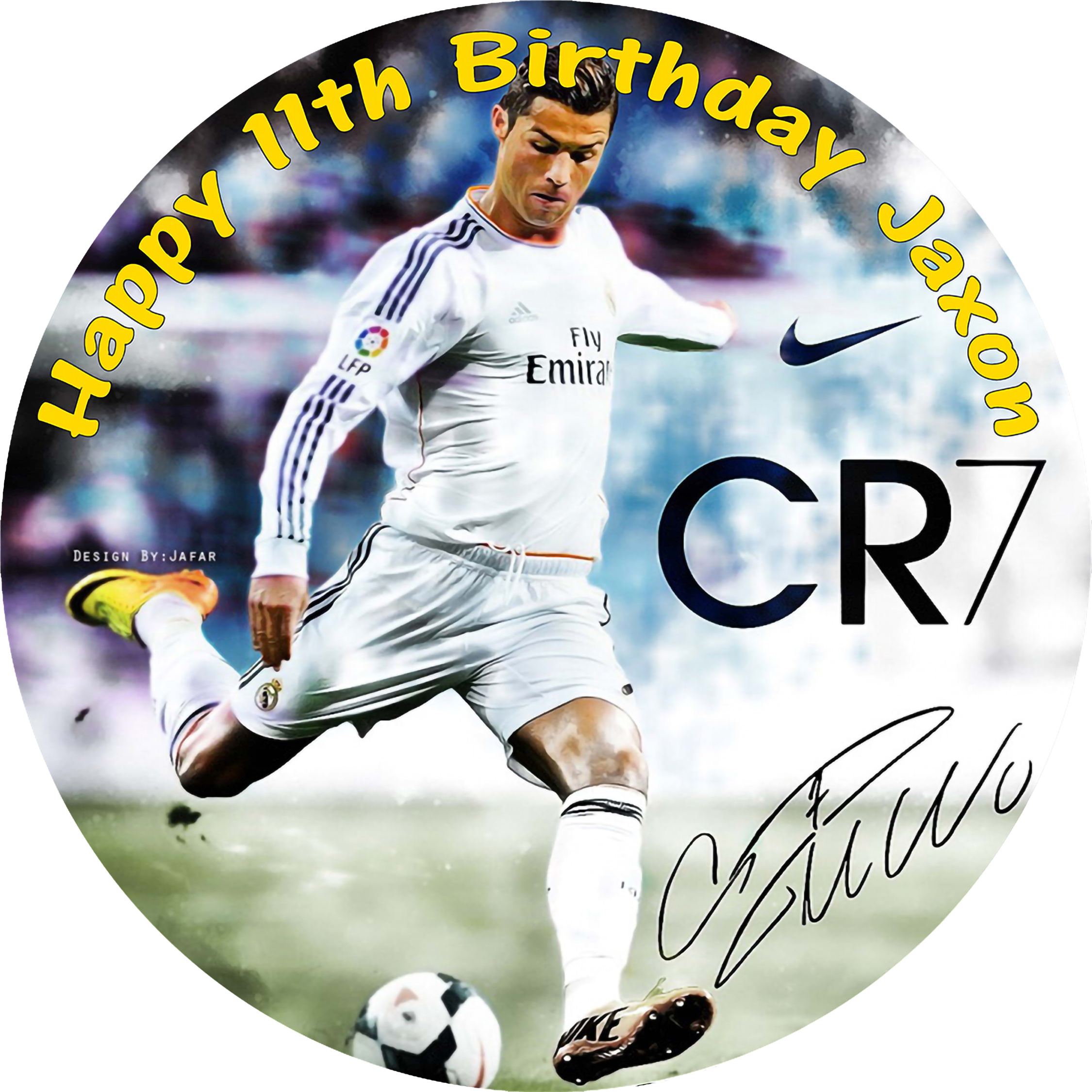 Ronaldo cr7 round topper