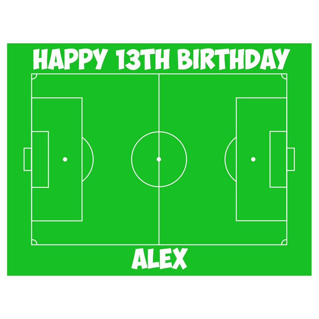 Personalised football birthday cake topper – Bakers World