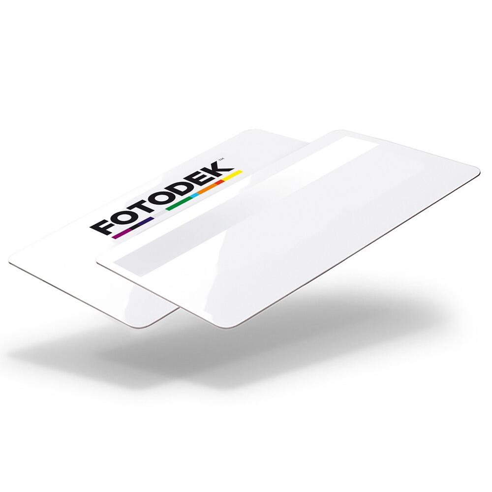 Fotodek Premiun ICE White blank plastic cards with signature panel - SKE Direct Sales