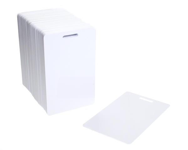 Premium White blank Cards Slot Punched Portrait - SKE Direct Sales