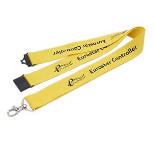 Custom Printed One Colour Lanyards | Silk Screen Logo Lanyards with Safety Breakaway - SKE Direct Sales