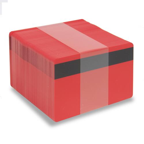 Red HiCo blank PVC cards - SKE Direct Sales