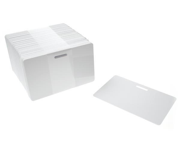Premium White Blank Cards Slot Punched Landscape SKE Direct Sales