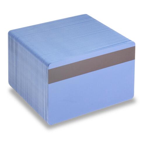 Blue HiCo blank PVC cards - SKE Direct Sales
