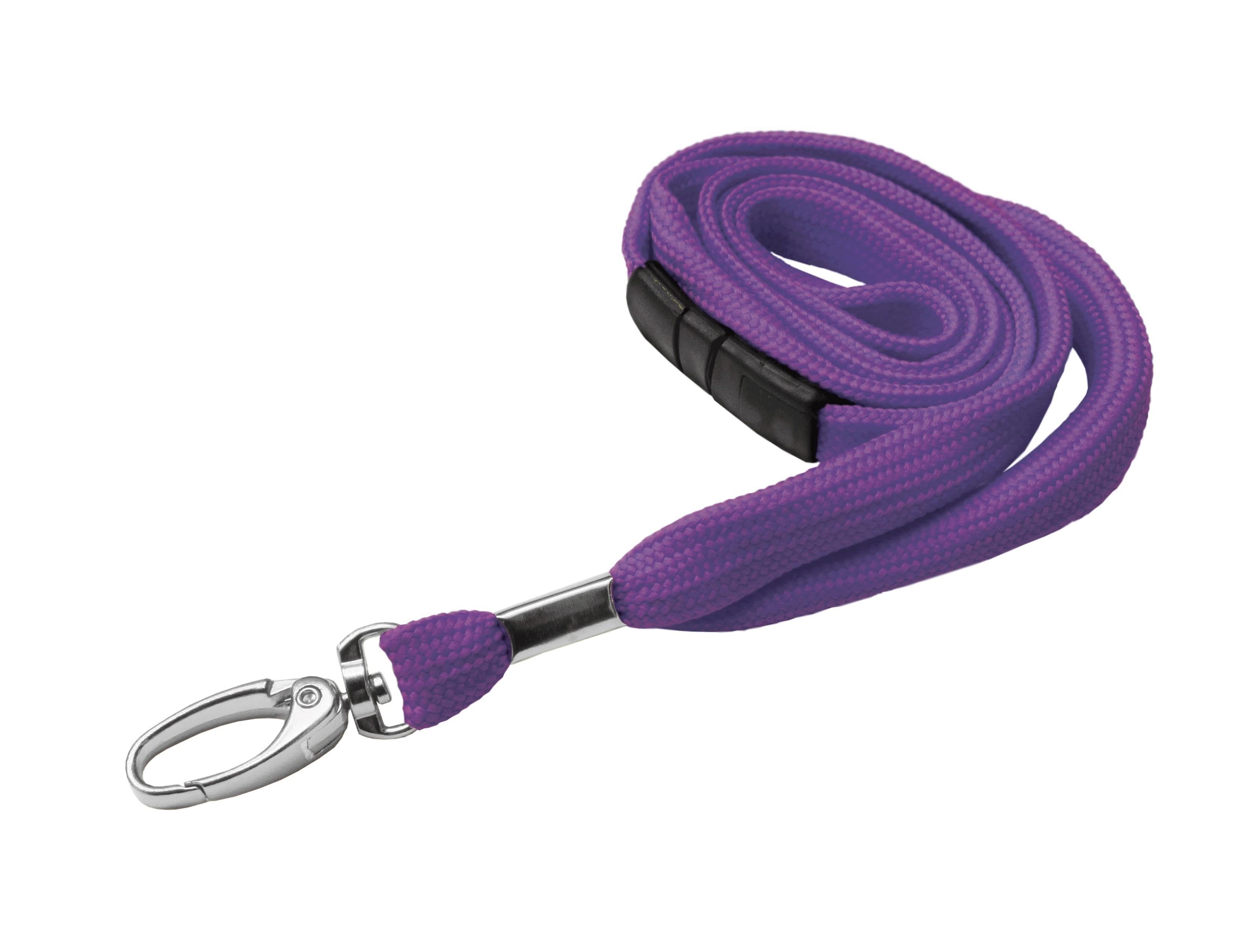 10mm Premier Purple Lanyard With Metal Lobster Clip | Pack 10- SKE Direct Sales