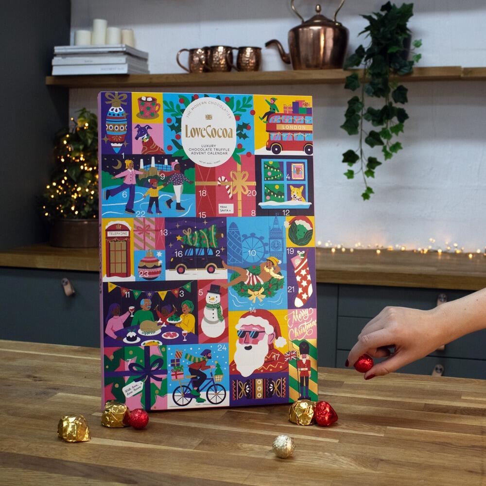 Luxury Chocolate Truffle Advent Calendar 300g