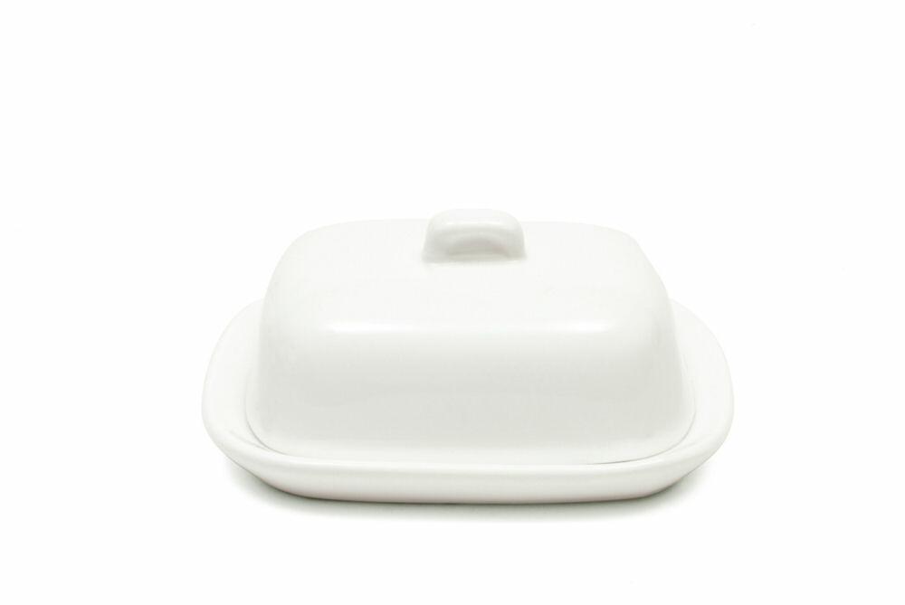 Maxwell & Williams - White Basics Butter Dish 10 cm Mini Size