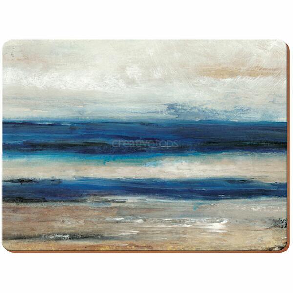 Blue Abstract Ocean View - Creative Tops 6 Premium Tablemats