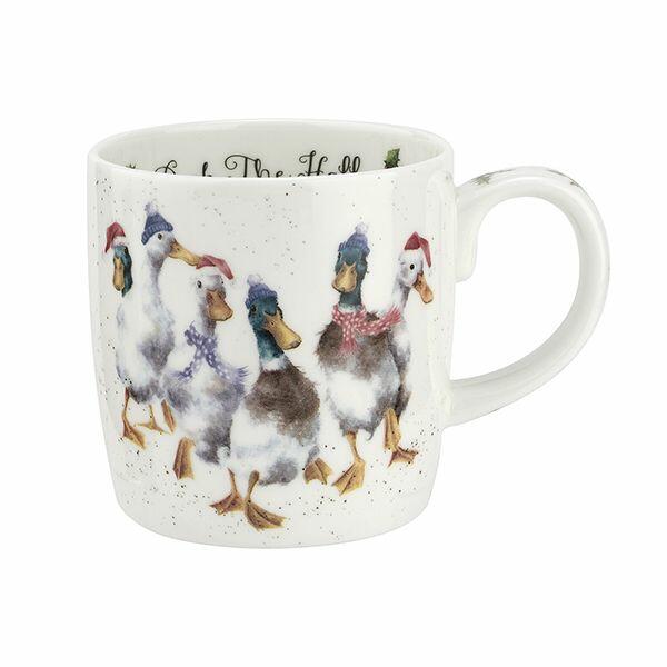 Royal Worcester Wrendale Designs - Christmas Mug - Duck the Halls