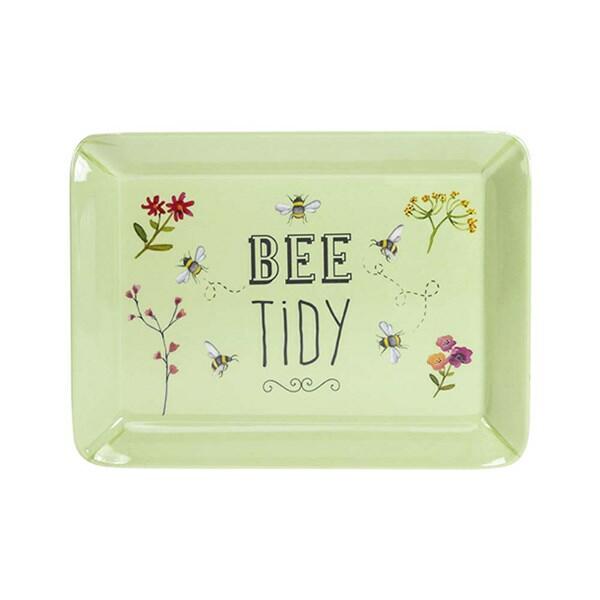 Bee Happy -  Melamine Scatter Tray Green - Bee Tidy