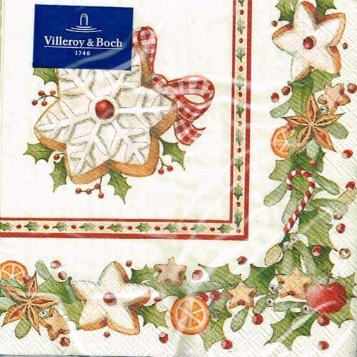 Villeroy & Boch - Napkins - Cocktail - Christmas Bakery Cookies