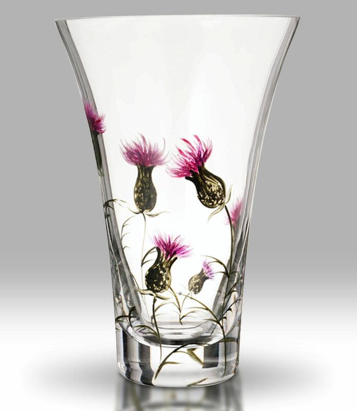 Nobile Glass Thistle 19cm Flared Vase