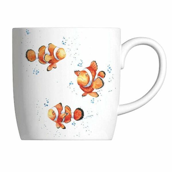 Royal Worcester Wrendale Designs - Mug - Clown Fish Clowning Around