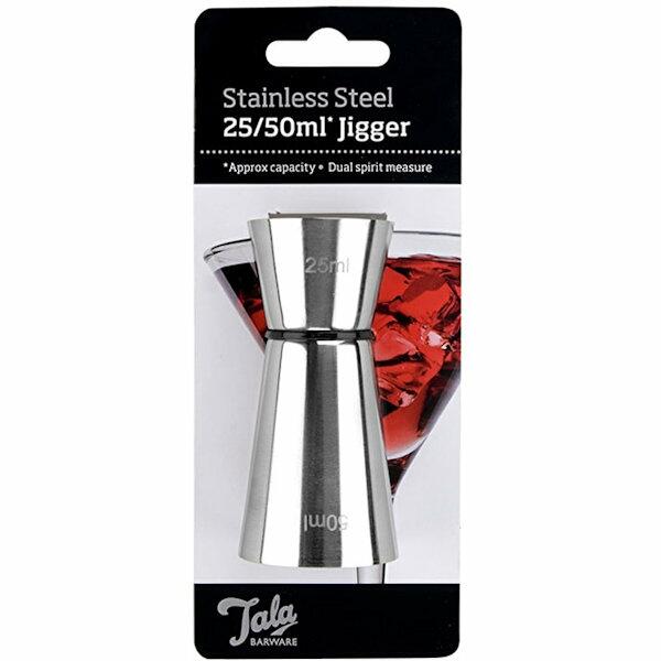 Tala Barware Jigger Stainless Steel 25ml 50ml