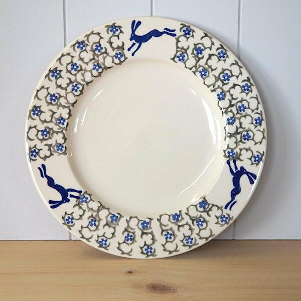 Peregrine Creamware - Blue Hare Dinner Plate