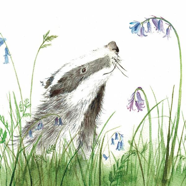 Love Country Blissful Badger Plantable Card