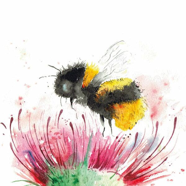 Love Country Thistle & Bee Plantable Card