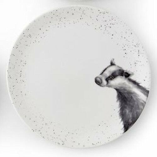 Wrendale - Coupe Plate 26.7cm 10.5inch Badger