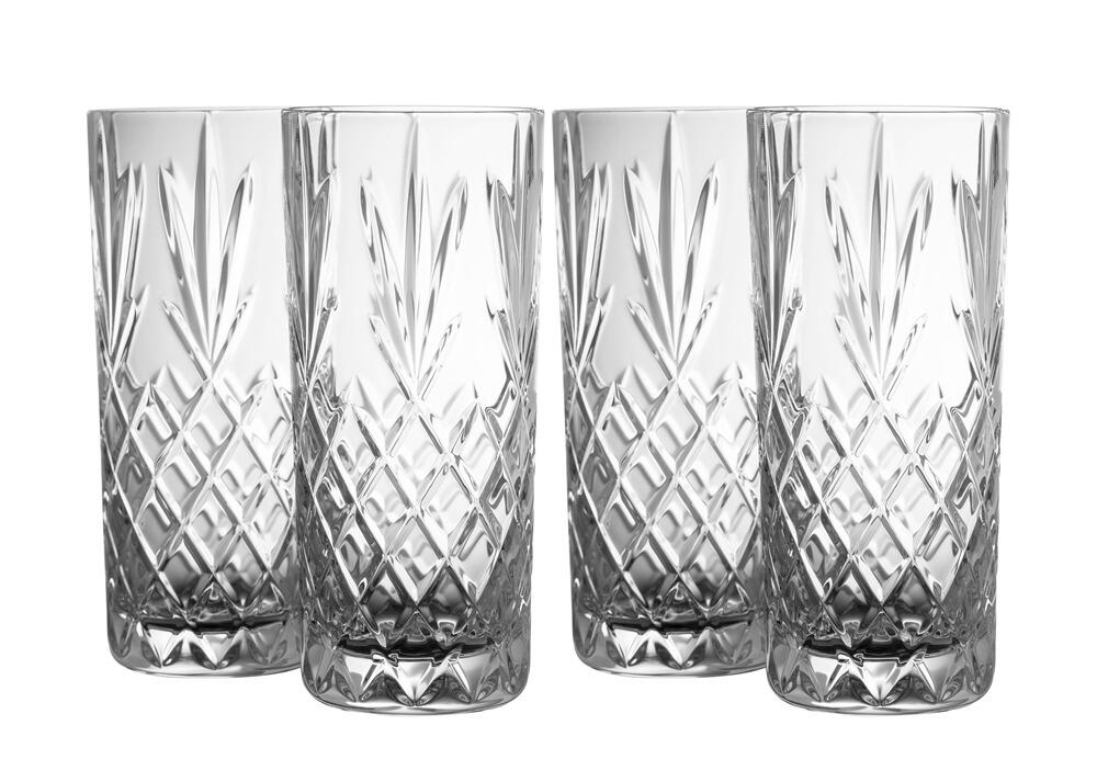 Galway Crystal Renmore Hi-Ball Set of 4