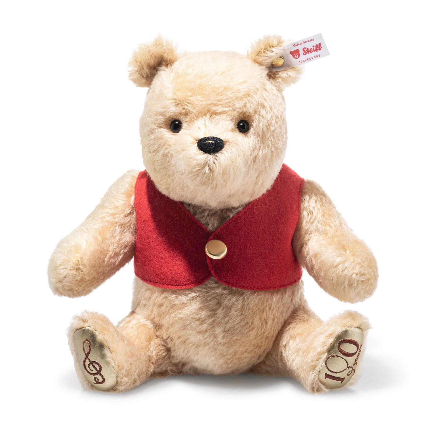 Steiff Disney Winnie the Pooh 20cm 100th Anniversary with Melody
