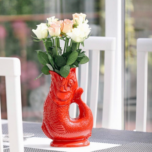 The Original Gluggle Jug Extra Large Red 1.2L 27cm tall