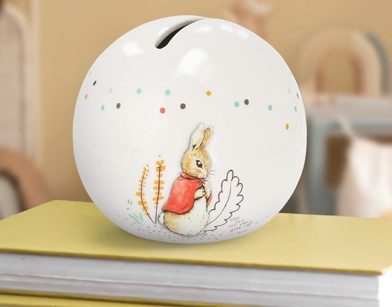 Beatrix Potter - Flopsy Bunny Money Bank - Sphere 9cm