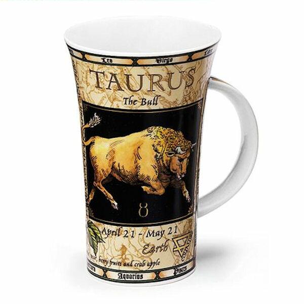 Dunoon Zodiac Taurus Star Sign Mug - Glencoe Shape