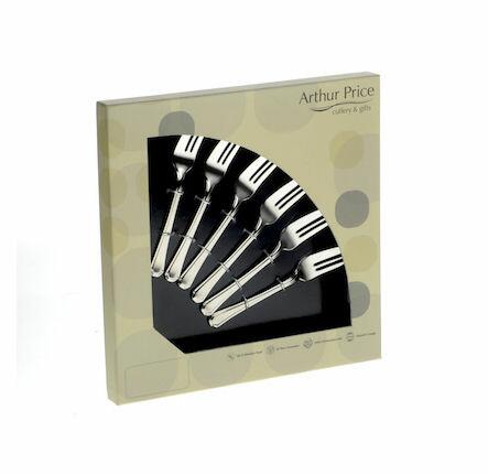 Arthur Price Classic Bead Set of 6 Pastry Forks