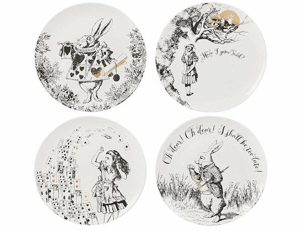 V & A - Alice In Wonderland Side Plates Set of 4