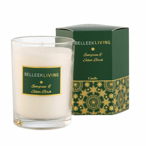 Belleek Living Evergreen & Silver Birch Candle